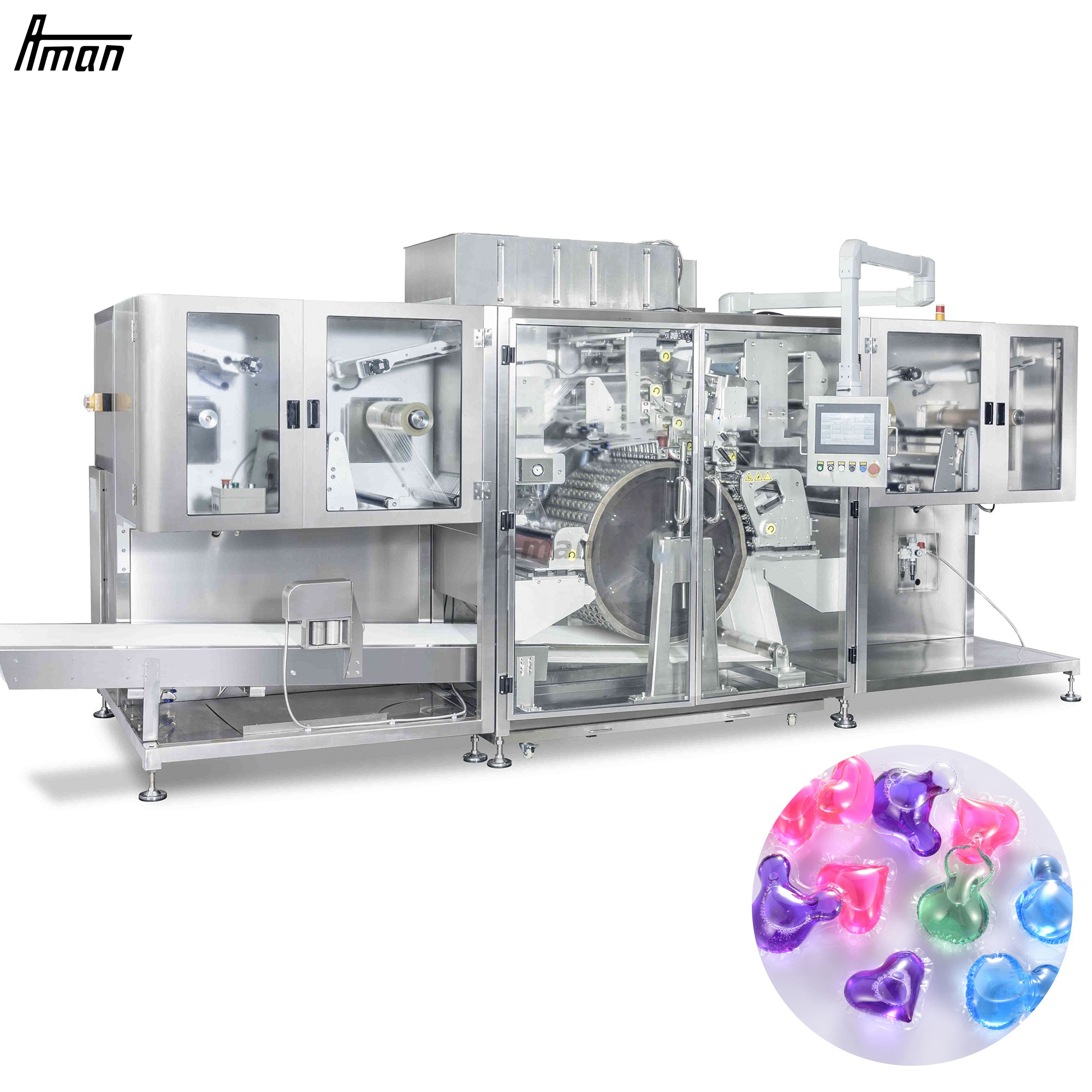 Máquina de enchimento de cápsulas de líquido para lavanderia multifuncional