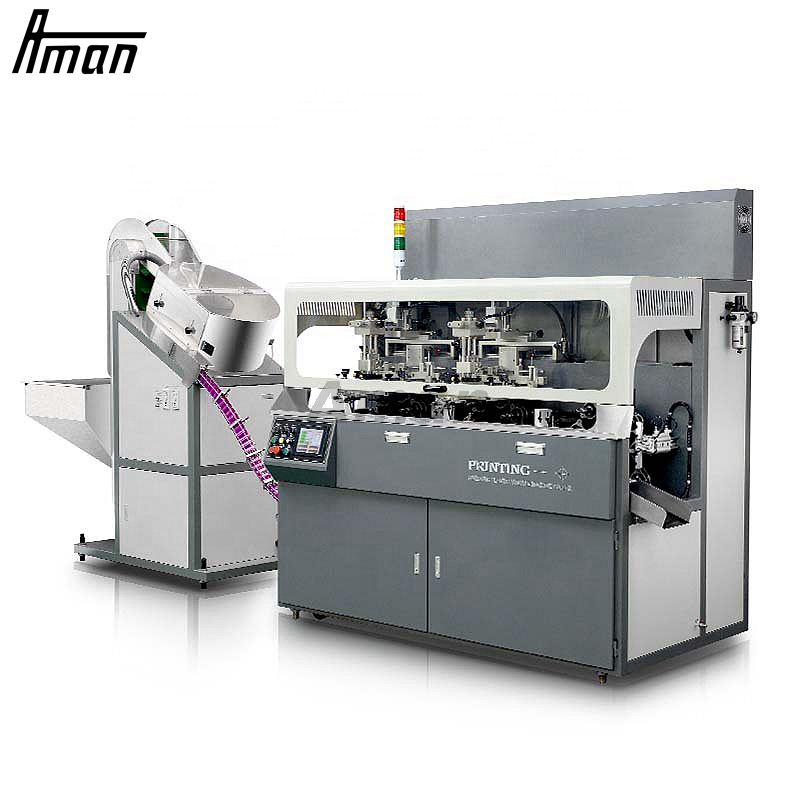 Máquina de impressão em tela de seda com tampa automática